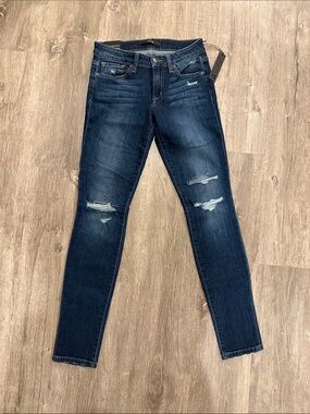Joe’s Jeans The Skinny Dark Blue Distressed Women’s Jeans